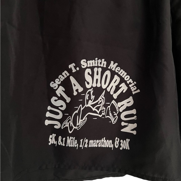 Basics Size L Black & White Logo Swim Shorts - Picture 4 of 4